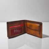 HZ Premium Genuine Leather Brown Bi-Fold Wallet WLT9298