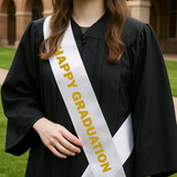 Happy Graduation White Sash JSR-450