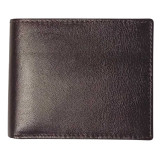 HZ Stylish Blackish Brown Genuine Leather Wallet