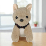Light Brown Plush French Bulldog with Black Scarf VT-1318