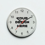 Round Glass Clock with Personalize Photo