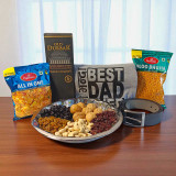 Dad’s Gift Combo with Whisky 750ml, Snacks, Dry Nuts, Belt & T-Shirt JNK-4498