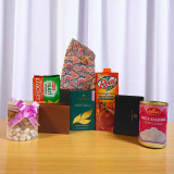 Mom & Dad Gift : Snacks Combo with Dhaka Topi & Wallet JNK-4543