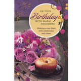 On Your Birthday With Warm Thoughts - Greeting Card