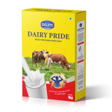 Delite Dairy Pride – Instant Full Cream Milk Powder | Rich & Creamy | Drinking, Coffee- 1kg