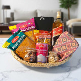 Classic Father’s Day Bamboo Basket Gift with Whisky SK-739