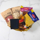 Red Label 750ml Gift Combo with Snacks, Ganesh Statue & Wallet JNK-4598