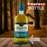 Engraved Text On The Singleton Single Malt Whisky 700ml