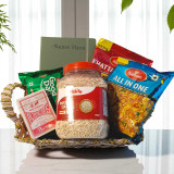 Personalized Notebook, Playcards and Food Combo Basket BPL-165