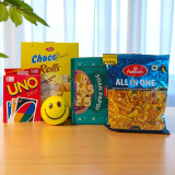 UNO Cards, Squeeze Ball and Snacks Combo Package BPL-190