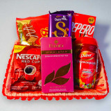 Freshening Tea and Snacks Combo Basket BPL-236
