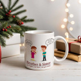 Brother & Sister Comic Theme Printed Ceramic Mug BPL-255 Brother & Sister Comic Theme Printed Ceramic Mug BPL-255