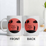 Happy Dashain 2083 Double Side Printed Ceramic Mug