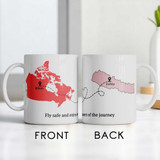 Connected Beyond Miles and Safe Journey Wishing Personalized Mug BPL-261 Connected Beyond Miles and Safe Journey Wishing Personalized Mug BPL-261