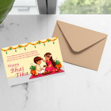 Happy Bhai Tika Pre-Design Greeting Card Card-14