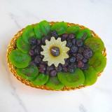 Dry Fruits Tray with Sunflower Candle JNK-4728
