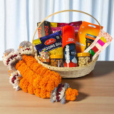 Bhai Tika Sagun and Men's Essentials Gift Set Basket BPL-328 Bhai Tika Sagun and Men's Essentials Gift Set Basket BPL-328