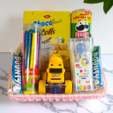 Kids Delight Gift Basket: Essentials & Snacks