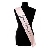 Personalise Sash With Message - Pink SK-935