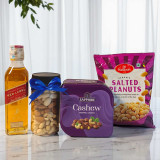 Red Label Whisky with Savory Nuts Snacks Delight BPL-383
