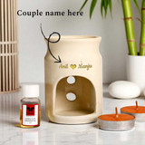 Couple Name Engraved on Amber Rose Vaporizer Set BPL-411