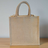 Timeless Off-White Jute Handle Bag PKG-BG-03-corp