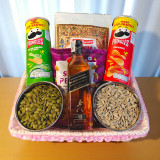 Black Label 750ml with Snacks Gift Basket JNK-4901