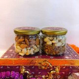 Bhai Tika Gift Box with Dry Nuts, Mala & Tika JNK-4919
