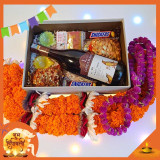 Bhaitika Gift Box – Red Wine & Traditional Blessings SPM-42
