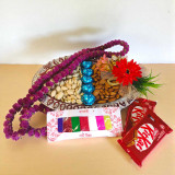 Bhai Tika Gift Tray with Dry Nuts & Chocolates JNK-4930