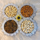 Premium Dry Nuts Platter Tray with Sunflower Candle JNK-4961