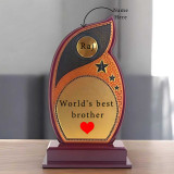 Custom Name & Message Engraved In Wooden Token Gift For Brother SK-1006