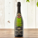 Anniversary Celebration Personalized Baron D'Arignac French Brut Sparkling Wine 750ml BPL-468