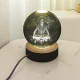 3D Crystal Ball Lamp – Lord Shiva with Wooden Base SP-10757 3D Crystal Ball Lamp – Lord Shiva with Wooden Base SP-10757