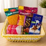 Namkeen's with Sweet Delights Gift Basket