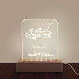 Personalized Anniversary Special Acrylic Lamp Cable BPL-571 Personalized Anniversary Special Acrylic Lamp Cable BPL-571