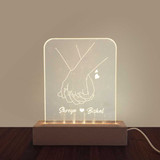 Together Forever Theme Personalized Acrylic Lamp BPL-573 Together Forever Theme Personalized Acrylic Lamp BPL-573