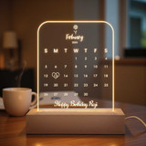 Birthday Special Date Engraved Acrylic Lamp BPL-577 Birthday Special Date Engraved Acrylic Lamp BPL-577
