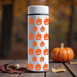 Halloween Pumpkin Ghost Printed Personalized LED Temperature Control Display Water Bottle Halloween Pumpkin Ghost Printed Personalized LED Temperature Control Display Water Bottle