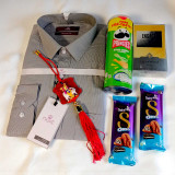 Men’s Cotton Formal Gift Shirt with Chimme & Snack JSR-570
