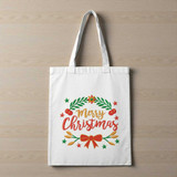 Merry Christmas Printed Tote Bag HSL-6