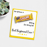 Cadbury 5 Star 18g chocolate with Card for Boyfriend HSL-8
