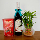 Nesy Red wine with Lindor chocolate and Lucky plant JSR-615