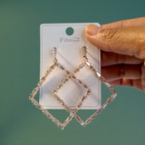 Stone Triangle Fashion Earrings