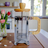 Customize Your Company Name:Wooden French Press Pot - 350ml HSL-50