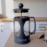 Name Personalised French Press Coffee and Tea Press Pot-350ml