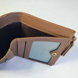 Chic Wooden Brown Purse Combining Classic and Modern Style BG-1526