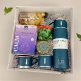 Warm Indulgence – Personalized Flask, Tea & Gourmet Treats Hamper