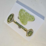 Luxury Anti-Aging Jade Roller & Gua Sha Facial Massage Gift Set FMR-03