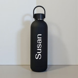 Personalised Matte Black Bottle